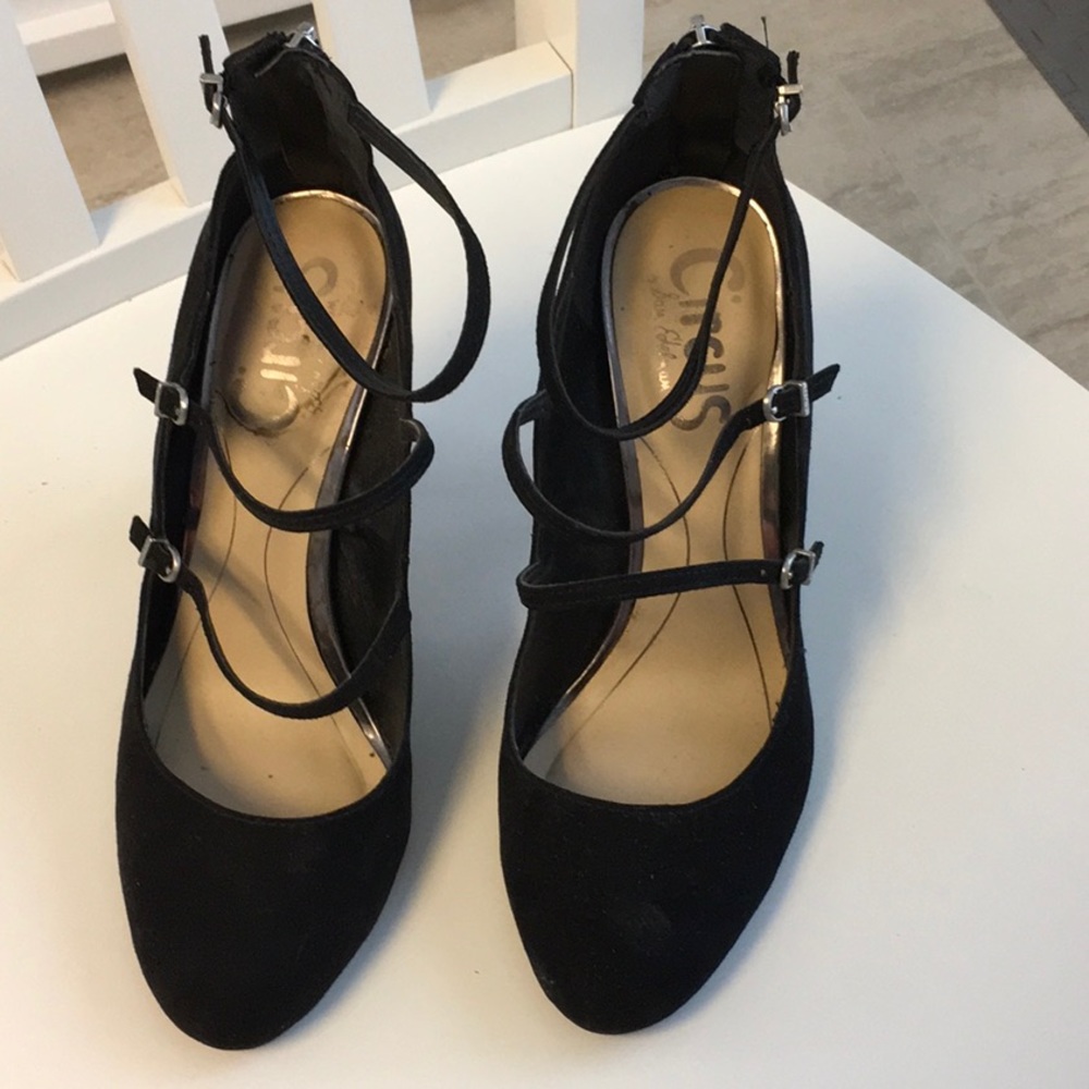 Circus by Sam Edelman Black Suede Heels